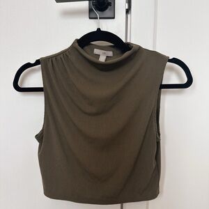 H&M Olive Green Sleeveless Tank Top